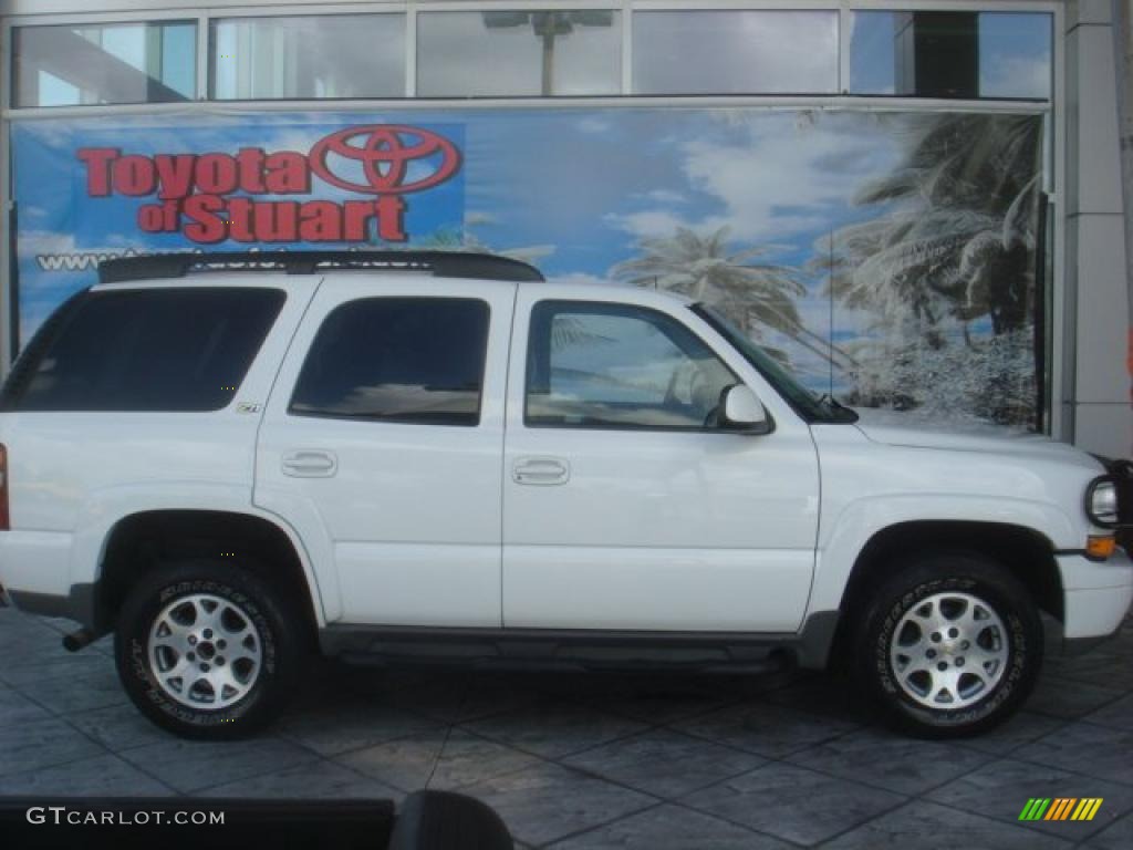 2002 Tahoe Z71 4x4 - Summit White / Graphite/Medium Gray photo #2