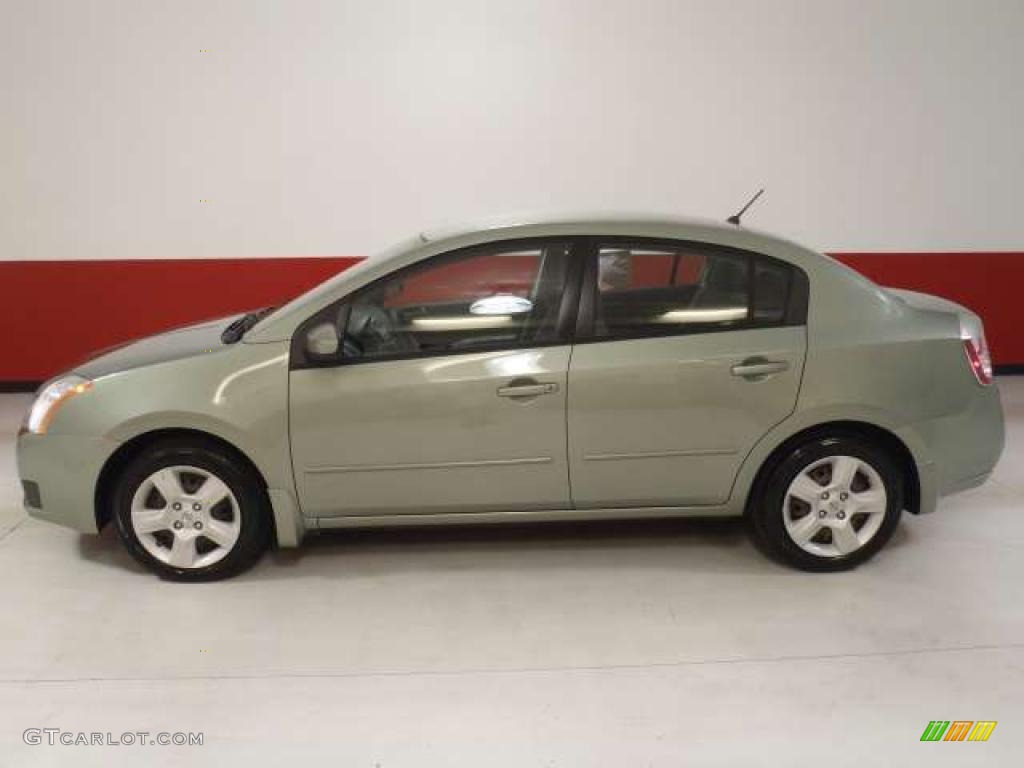 2007 Sentra 2.0 S - Metallic Jade / Beige photo #7