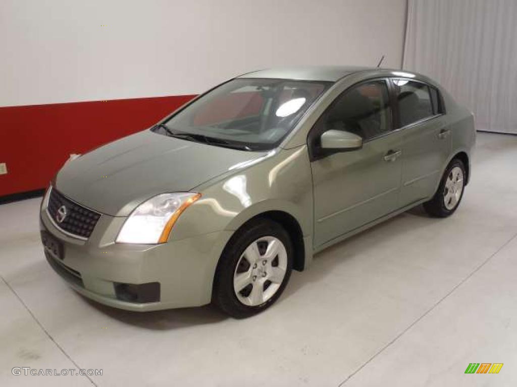 2007 Sentra 2.0 S - Metallic Jade / Beige photo #8