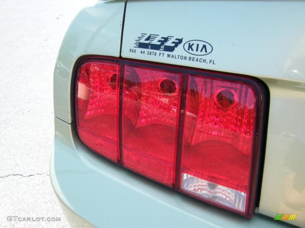 2006 Mustang V6 Premium Coupe - Legend Lime Metallic / Light Parchment photo #10