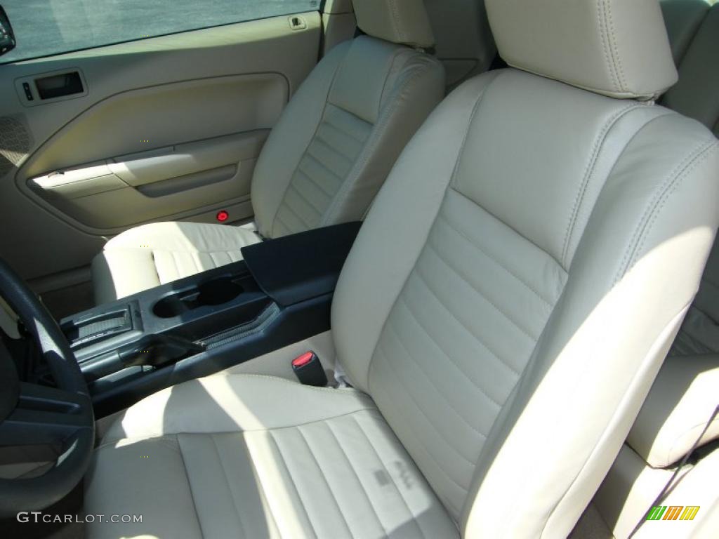 2006 Mustang V6 Premium Coupe - Legend Lime Metallic / Light Parchment photo #15