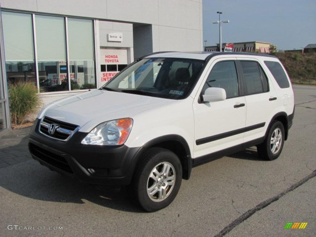 2003 CR-V EX 4WD - Taffeta White / Gray photo #2