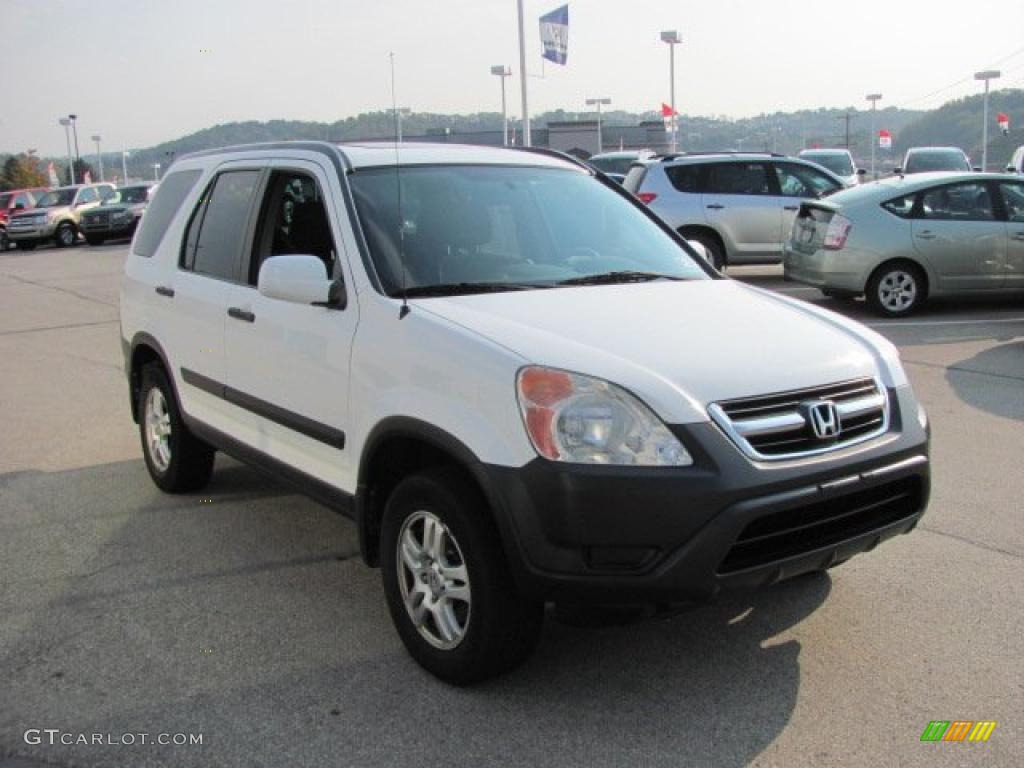 2003 CR-V EX 4WD - Taffeta White / Gray photo #10