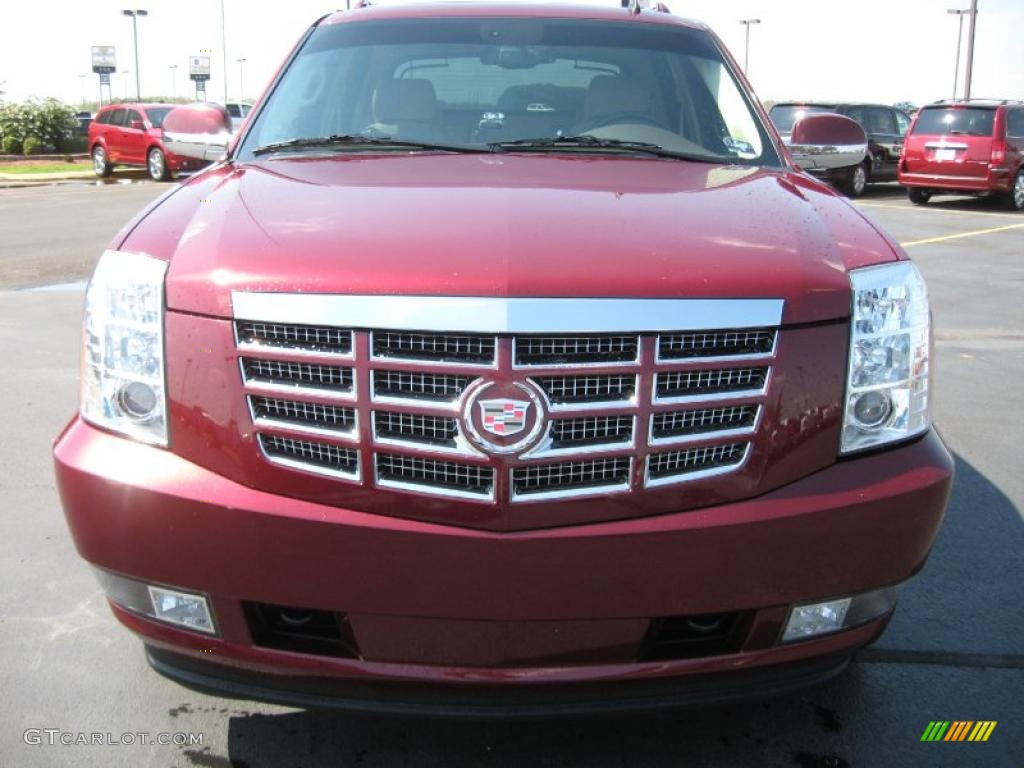 2008 Escalade EXT AWD - Sonoma Red / Cocoa/Light Cashmere photo #2