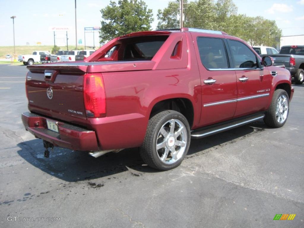 2008 Escalade EXT AWD - Sonoma Red / Cocoa/Light Cashmere photo #4