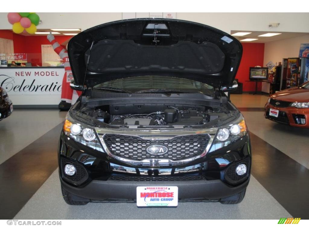 2011 Sorento EX V6 AWD - Ebony Black / Black photo #25