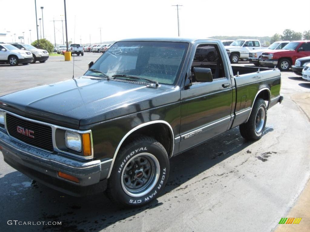 1991 Sonoma SLE Regular Cab - Black / Gray photo #1