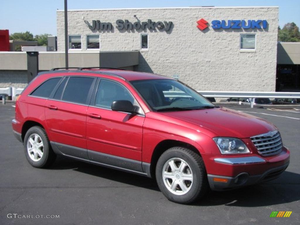 2006 Pacifica Touring - Inferno Red Crystal Pearl / Light Taupe photo #1