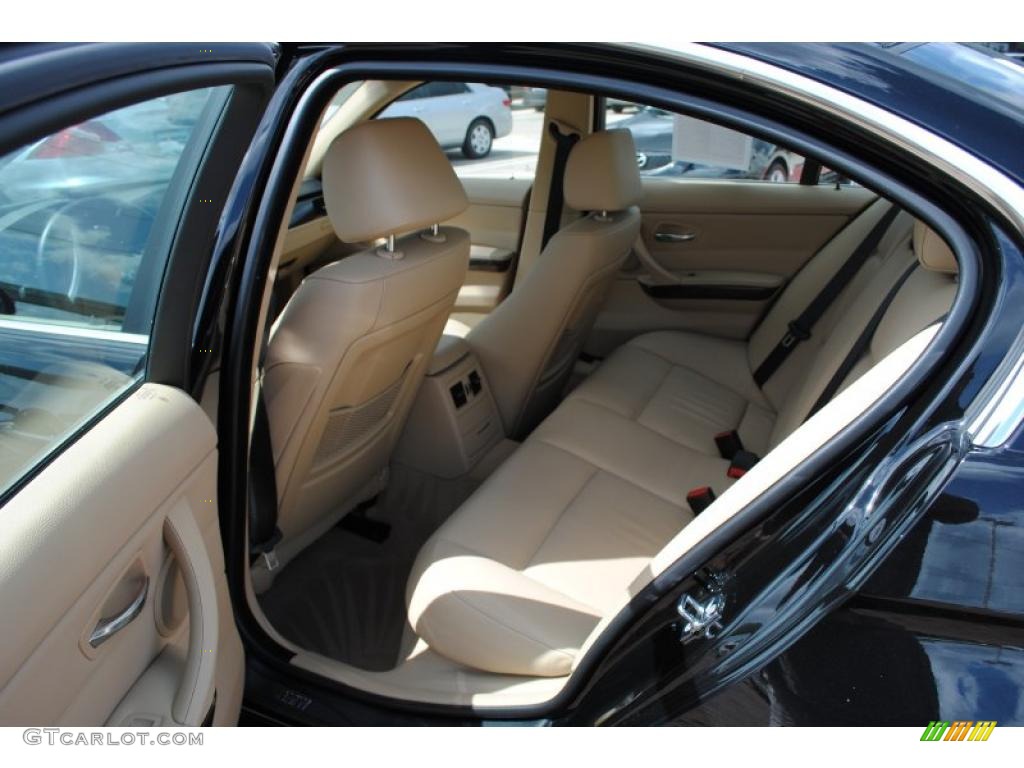 2008 3 Series 335i Sedan - Jet Black / Beige photo #11
