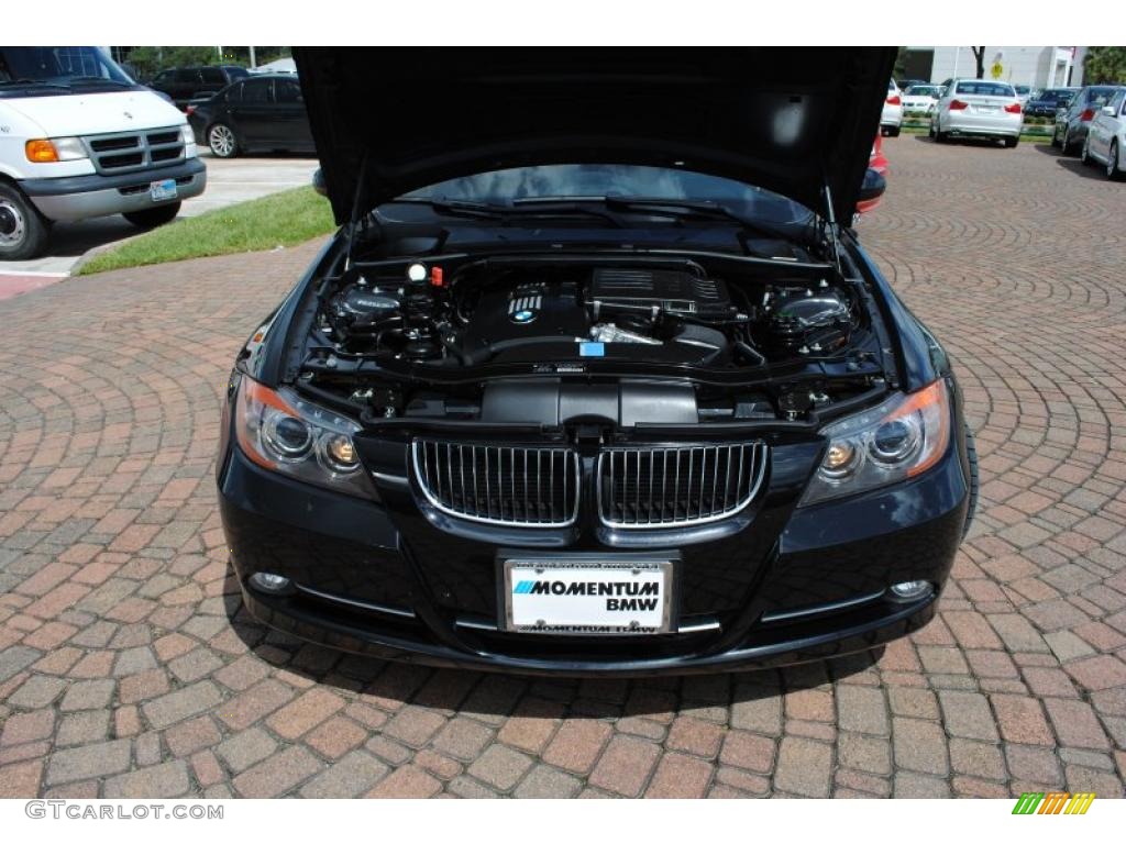 2008 3 Series 335i Sedan - Jet Black / Beige photo #18