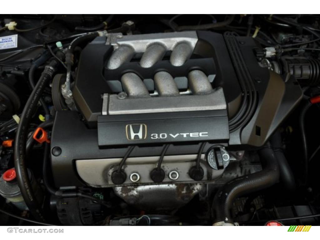 1999 Accord EX V6 Coupe - Flamenco Black Pearl / Charcoal photo #17