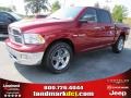 2010 Inferno Red Crystal Pearl Dodge Ram 1500 Big Horn Crew Cab  photo #1