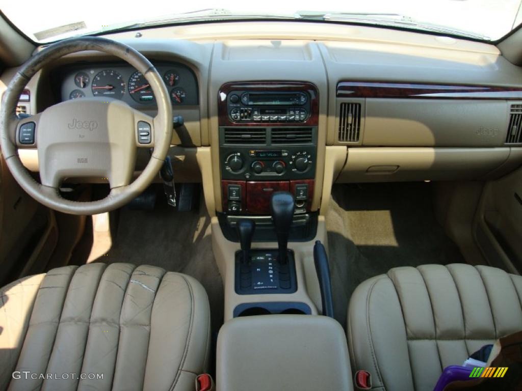 2000 Grand Cherokee Limited 4x4 - Stone White / Camel photo #27