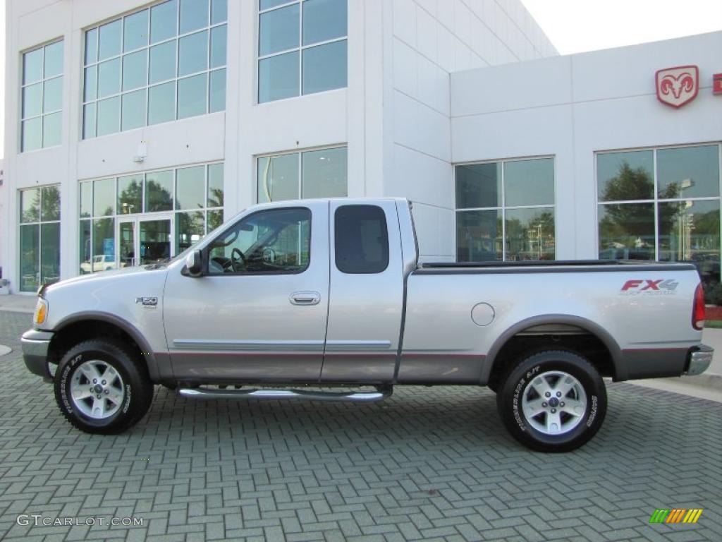2002 F150 FX4 SuperCab 4x4 - Silver Metallic / Medium Graphite photo #2