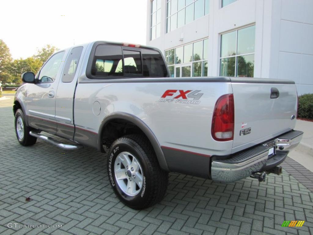 2002 F150 FX4 SuperCab 4x4 - Silver Metallic / Medium Graphite photo #3