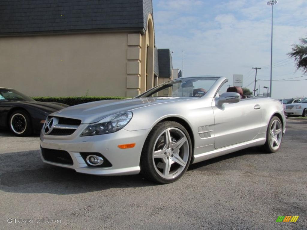 Silver Arrow Silver Metallic 2009 Mercedes-Benz SL 550 Silver Arrow Edition Roadster Exterior Photo #36989485