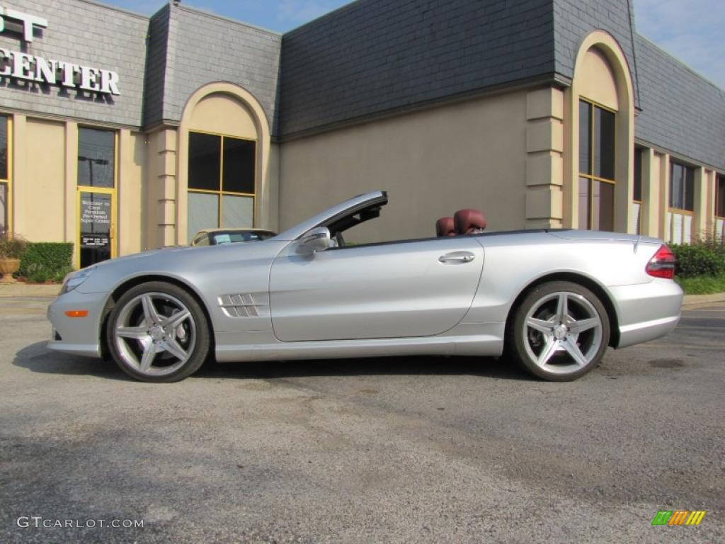 Silver Arrow Silver Metallic 2009 Mercedes-Benz SL 550 Silver Arrow Edition Roadster Exterior Photo #36989517