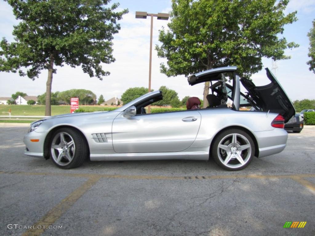 Silver Arrow Silver Metallic 2009 Mercedes-Benz SL 550 Silver Arrow Edition Roadster Exterior Photo #36989597