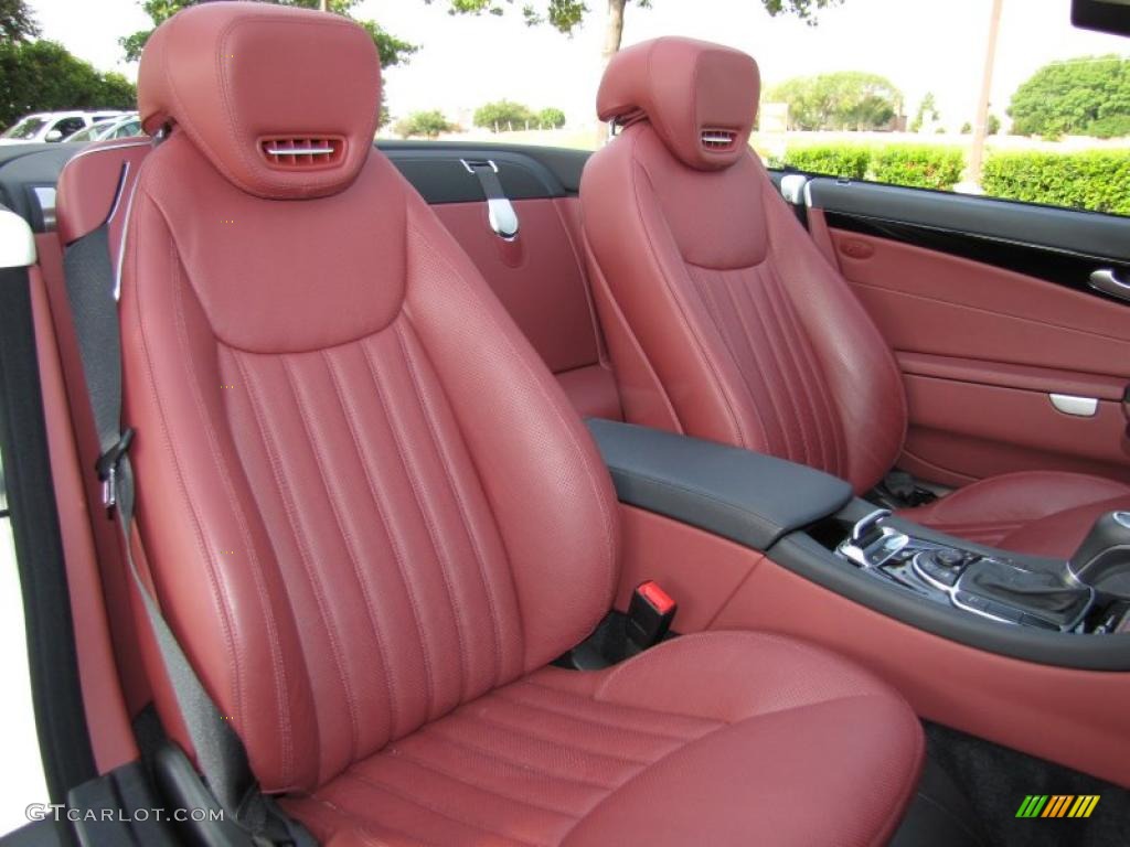 Red Interior 2009 Mercedes-Benz SL 550 Silver Arrow Edition Roadster Photo #36989697