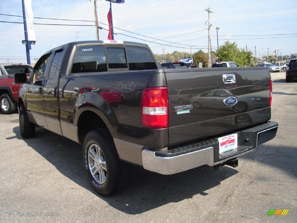 2005 F150 XLT SuperCab 4x4 - Dark Stone Metallic / Tan photo #3