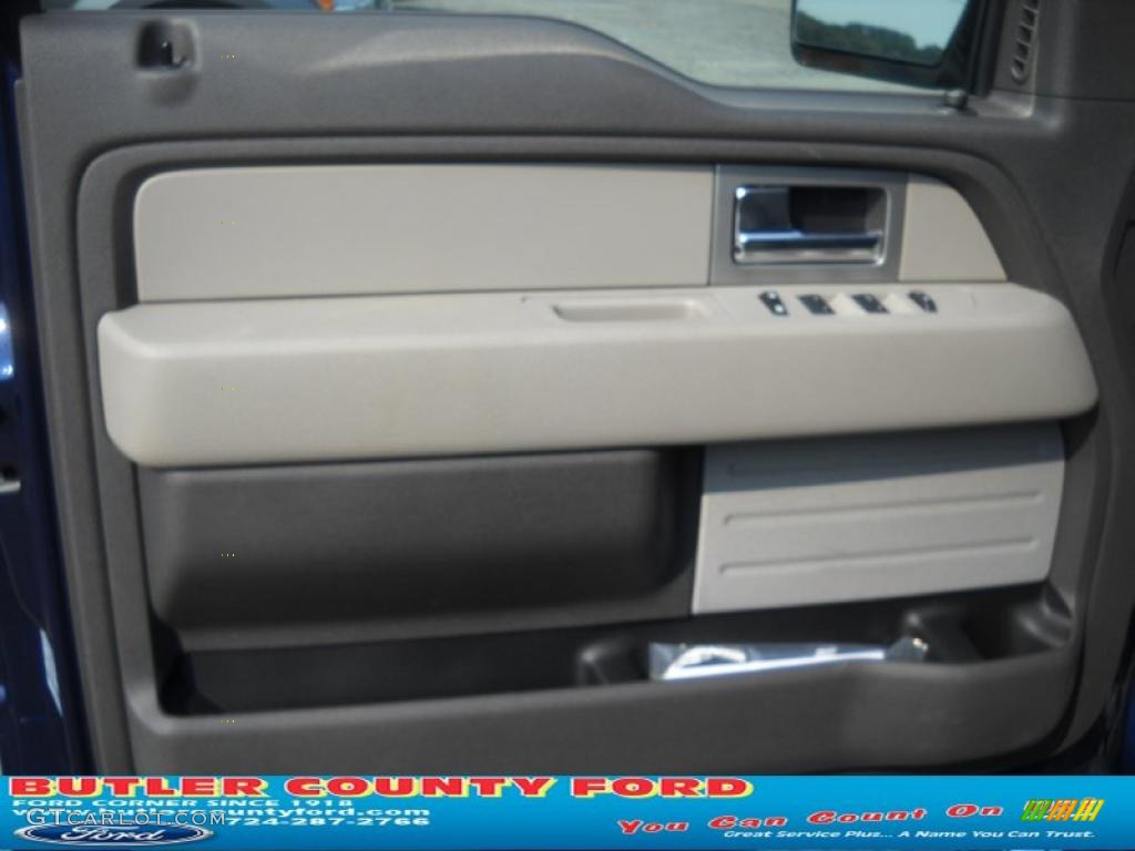 2010 F150 XLT SuperCab 4x4 - Dark Blue Pearl Metallic / Medium Stone photo #7