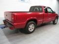 1999 Dark Cherry Red Metallic Chevrolet S10 LS Extended Cab 4x4  photo #4