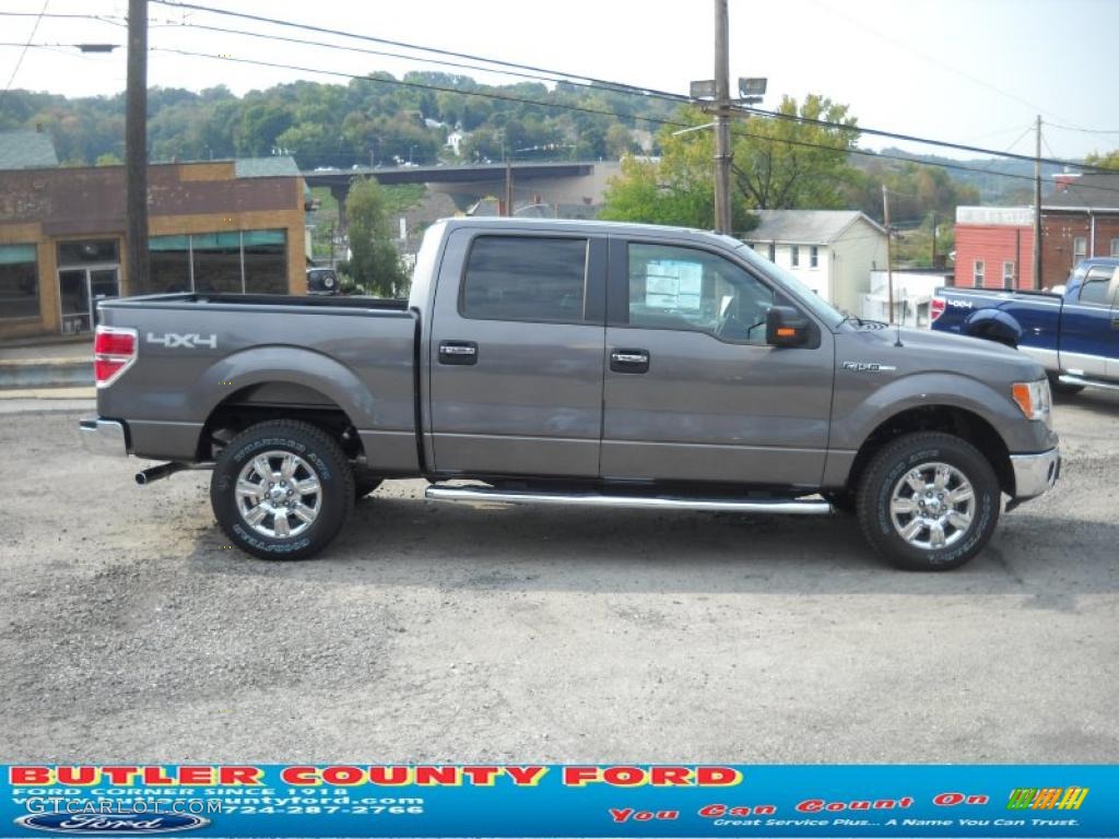 2010 F150 XLT SuperCrew 4x4 - Sterling Grey Metallic / Medium Stone photo #2