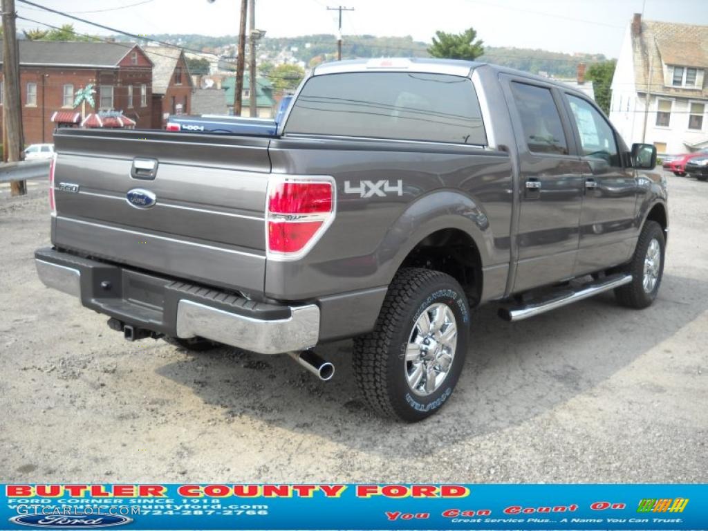 2010 F150 XLT SuperCrew 4x4 - Sterling Grey Metallic / Medium Stone photo #3