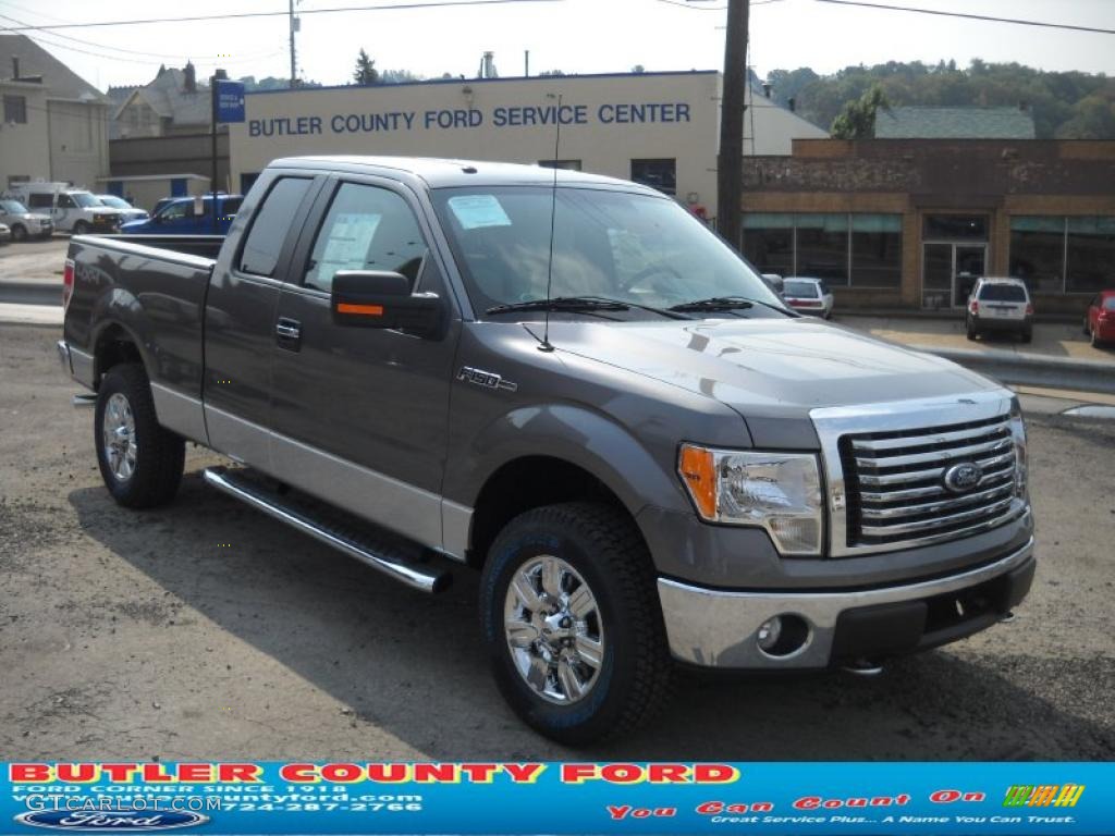 2010 F150 XLT SuperCab 4x4 - Sterling Grey Metallic / Medium Stone photo #1