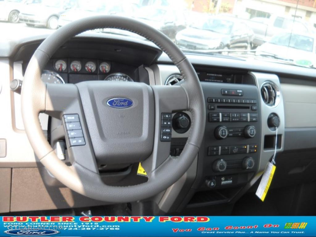 2010 F150 XLT SuperCab 4x4 - Sterling Grey Metallic / Medium Stone photo #12