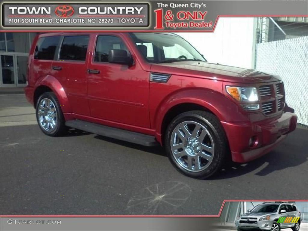 2008 Nitro R/T - Inferno Red Crystal Pearl / Dark Slate Gray photo #1