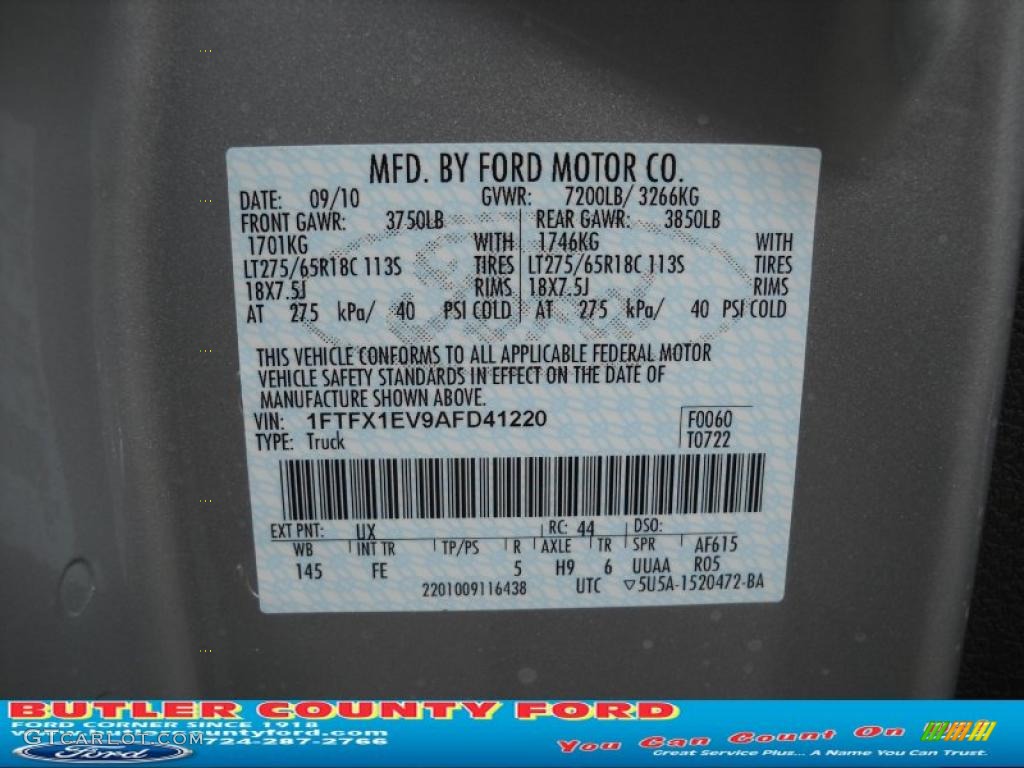 2010 F150 XLT SuperCab 4x4 - Ingot Silver Metallic / Medium Stone photo #10