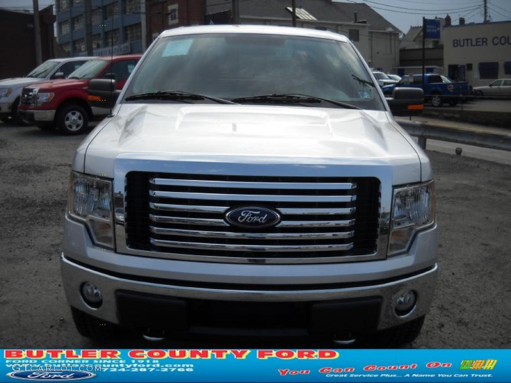 2010 F150 XLT SuperCab 4x4 - Ingot Silver Metallic / Medium Stone photo #20