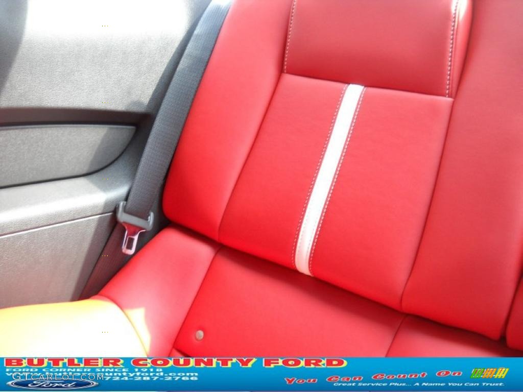 2011 Mustang GT Premium Coupe - Ebony Black / Brick Red/Cashmere photo #12