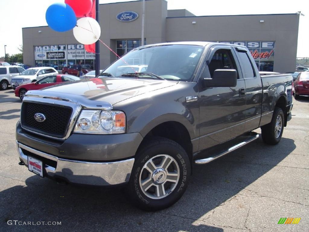 2006 F150 XLT SuperCab 4x4 - Dark Shadow Grey Metallic / Black photo #1