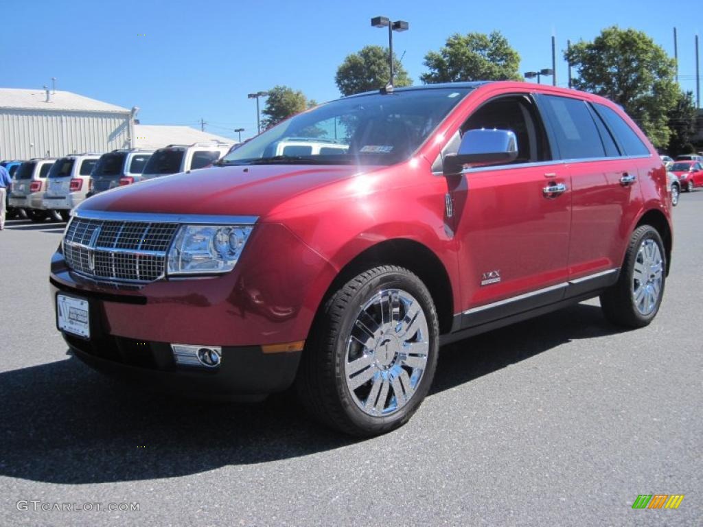 2008 MKX Limited Edition AWD - Vivid Red Metallic / Charcoal Black photo #3