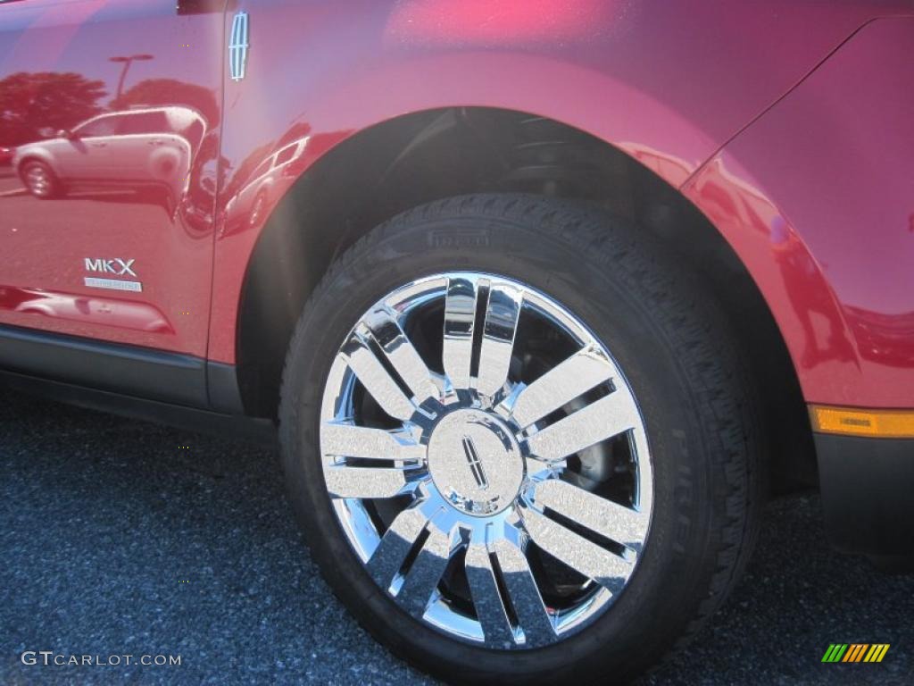 2008 MKX Limited Edition AWD - Vivid Red Metallic / Charcoal Black photo #5
