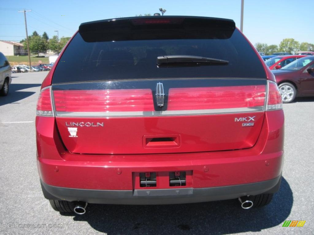 2008 MKX Limited Edition AWD - Vivid Red Metallic / Charcoal Black photo #10