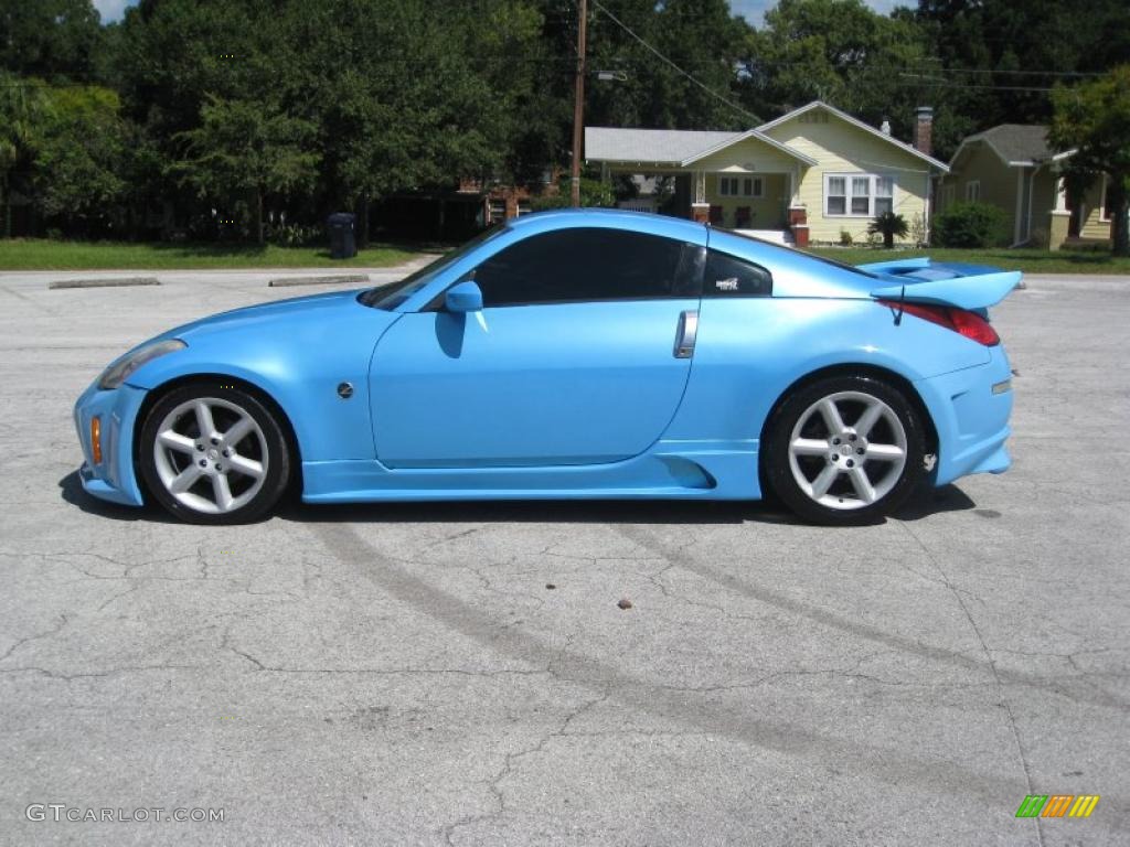 2003 350Z Enthusiast Coupe - Custom Blue Pearl / Charcoal photo #7