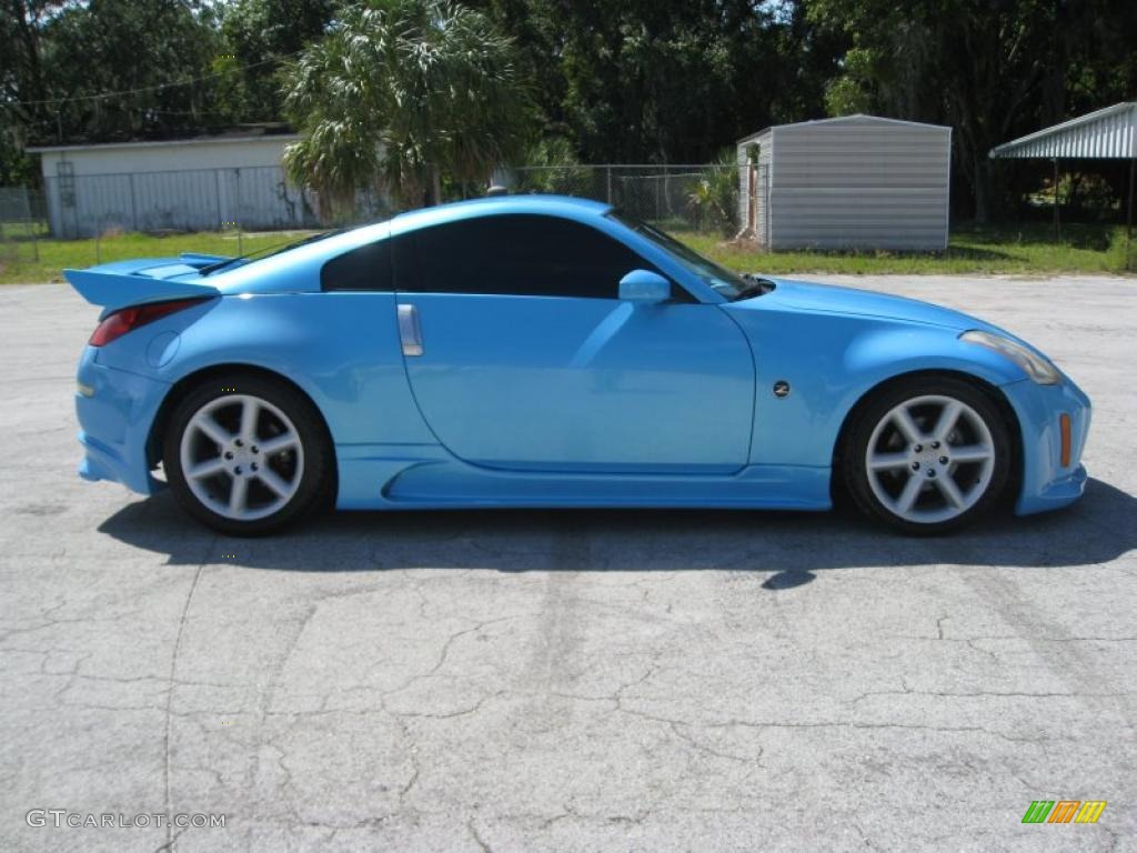 2003 350Z Enthusiast Coupe - Custom Blue Pearl / Charcoal photo #8