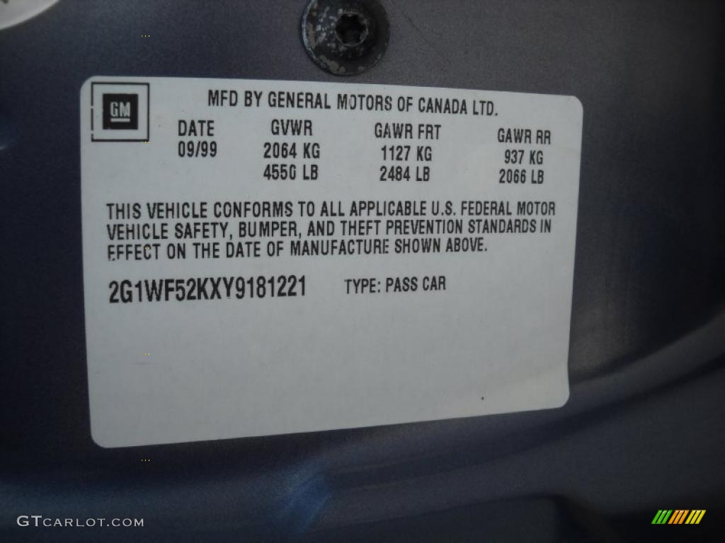 2000 Impala  - Medium Regal Blue Metallic / Medium Gray photo #12