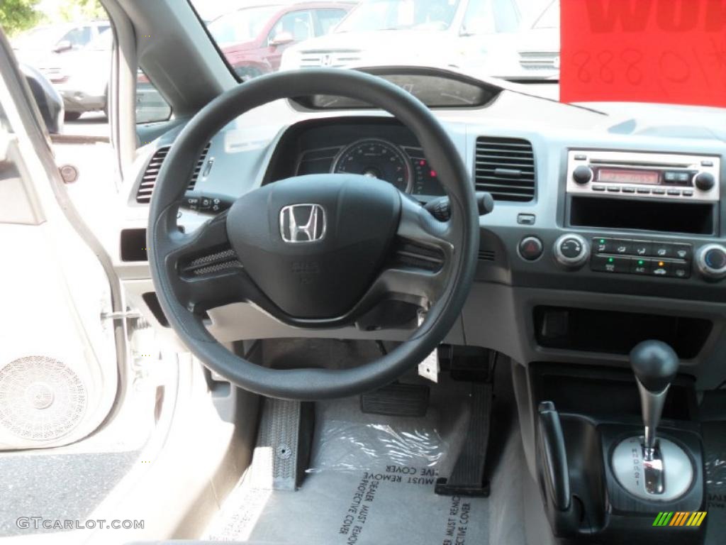 2006 Civic DX Sedan - Taffeta White / Gray photo #15
