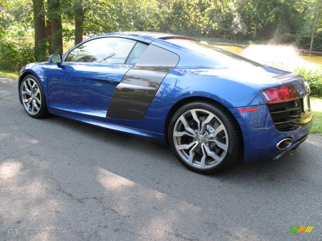 Sepang Blue Pearl Effect 2009 Audi R8 5.2 FSI quattro Exterior Photo #37003329