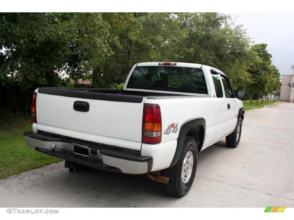 2001 Silverado 1500 Extended Cab 4x4 - Summit White / Graphite photo #9