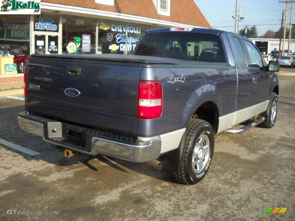 2004 F150 XLT SuperCab 4x4 - True Blue Metallic / Black/Medium Flint photo #3