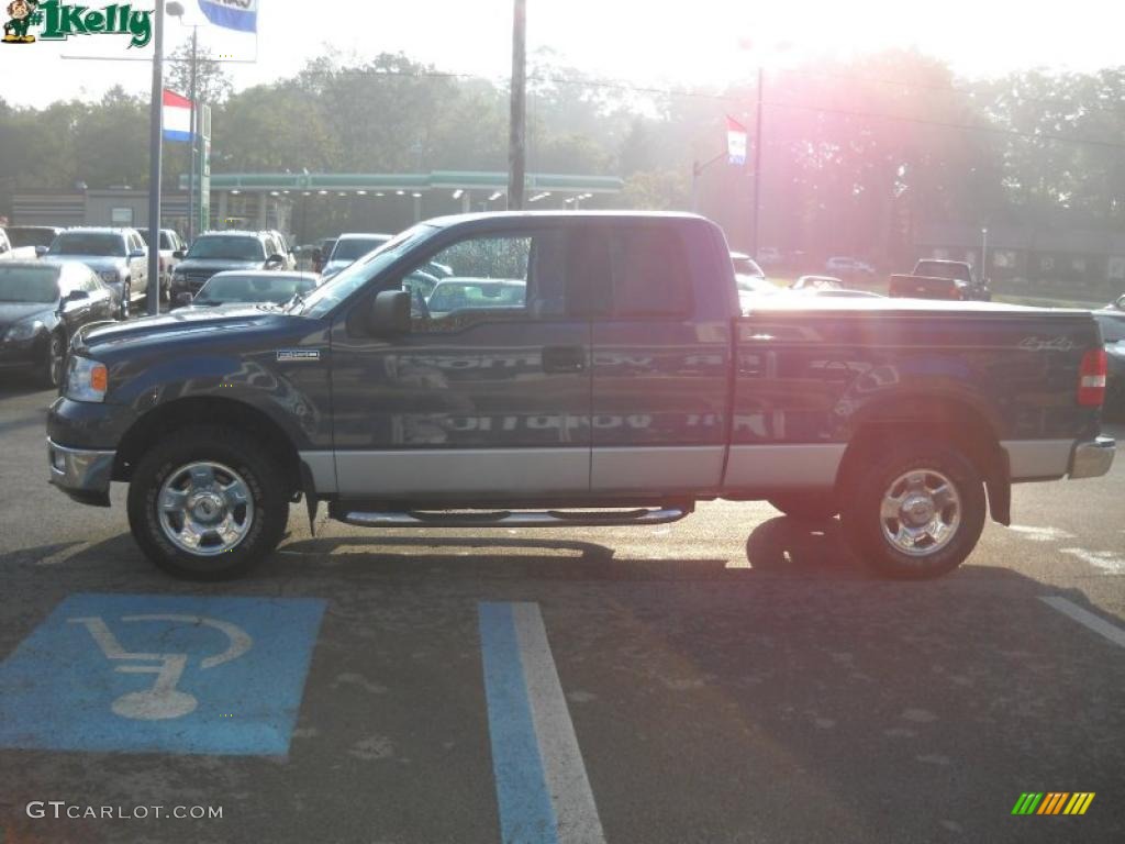 2004 F150 XLT SuperCab 4x4 - True Blue Metallic / Black/Medium Flint photo #6