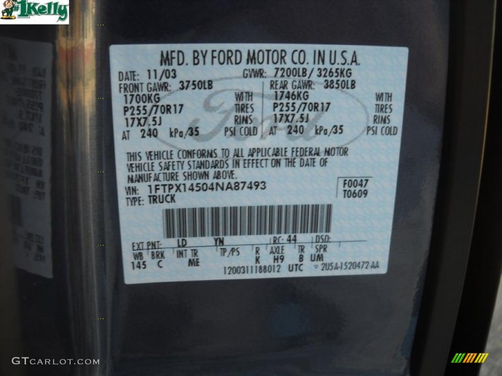2004 F150 XLT SuperCab 4x4 - True Blue Metallic / Black/Medium Flint photo #10
