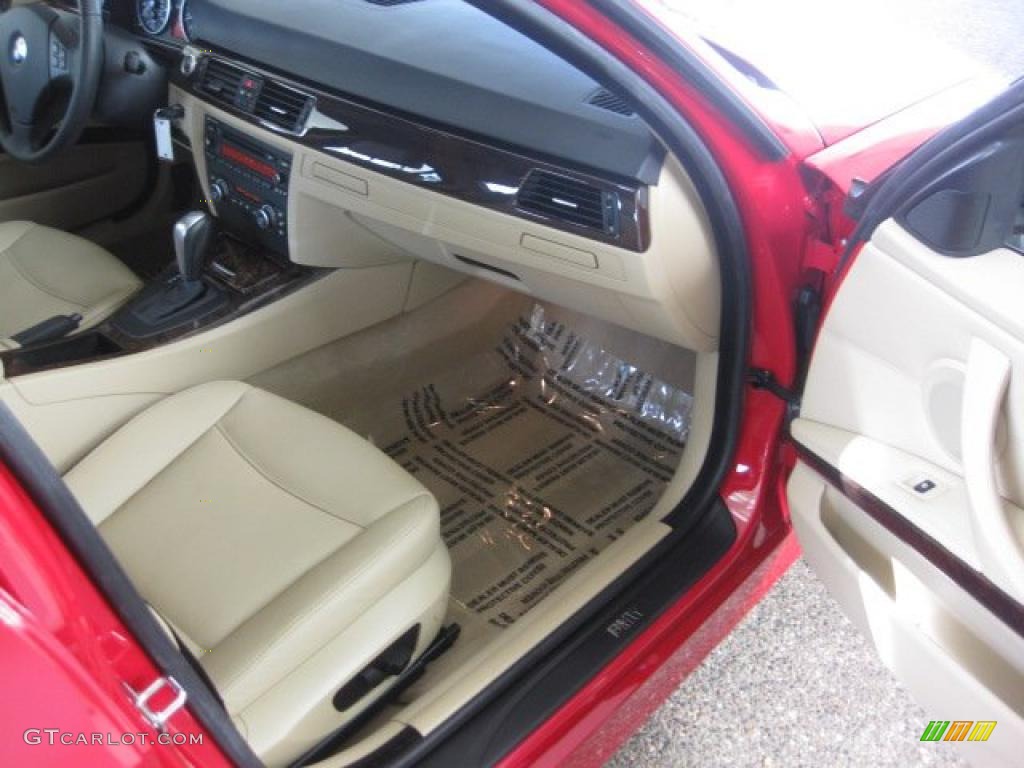 2008 3 Series 328i Sedan - Crimson Red / Beige Dakota Leather photo #9