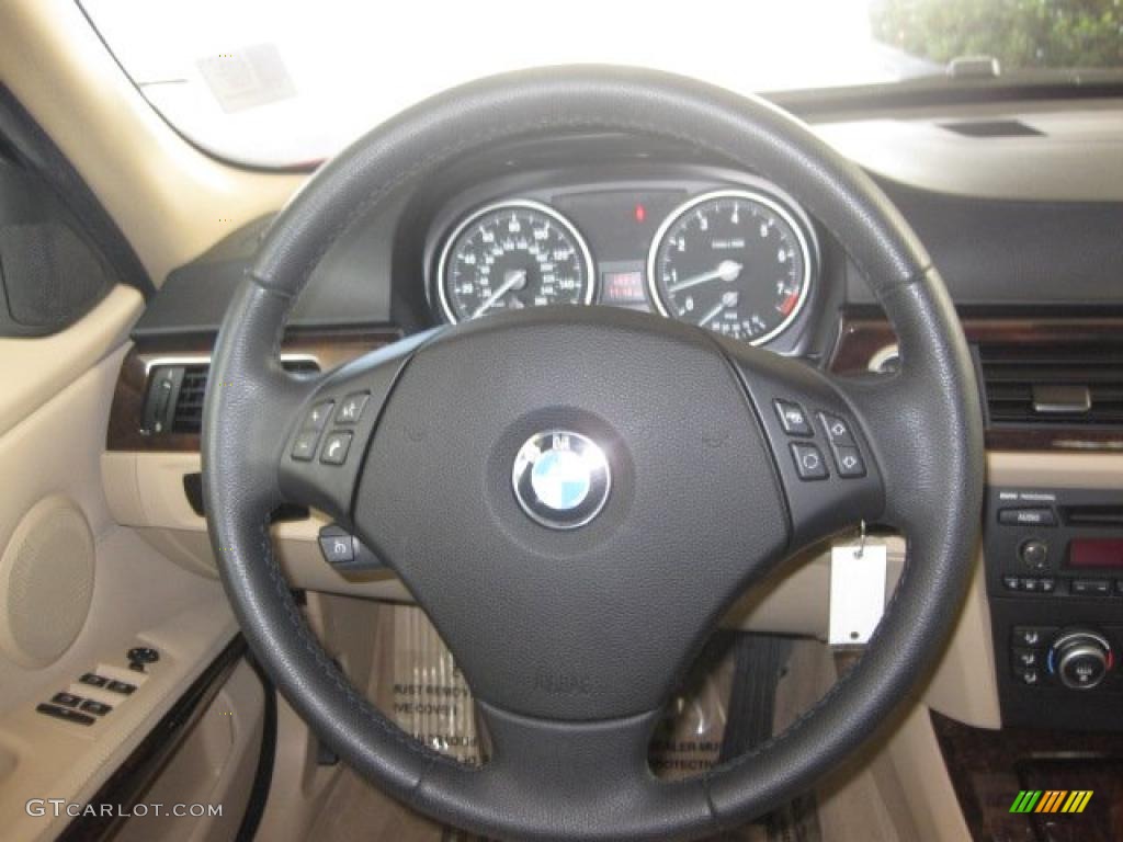 2008 3 Series 328i Sedan - Crimson Red / Beige Dakota Leather photo #13