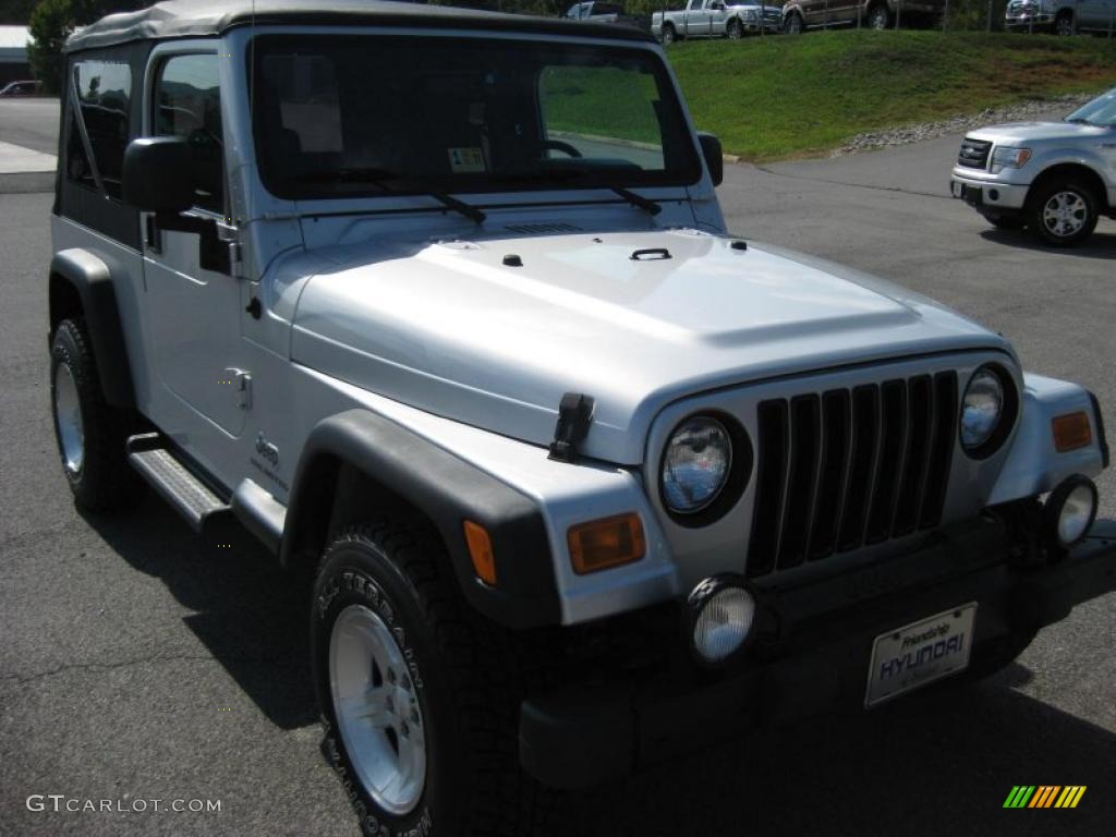 2004 Wrangler Unlimited 4x4 - Bright Silver Metallic / Dark Slate Gray photo #4